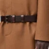 Bältad kappa i ull Kamel/Brun Bältad kappa i ull Kamel/Brun