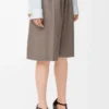 Bältade shorts i ull Beige Melange Bältade shorts i ull Beige Melange