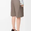 Bältade shorts i ull Beige Melange Bältade shorts i ull Beige Melange