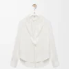 Blus i silke Vit Blus i silke Vit