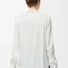 Blus i silke Vit Blus i silke Vit