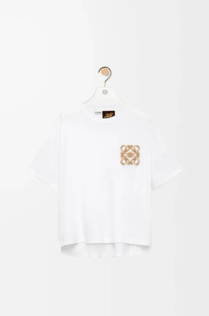 Boxig T-shirt i bomull Vit Boxig T-shirt i bomull Vit