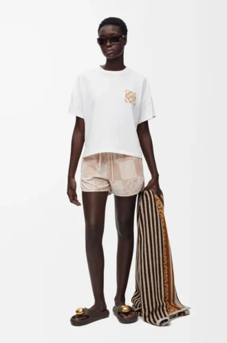 Boxig T-shirt i bomull Vit