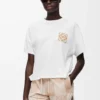 Boxig T-shirt i bomull Vit Boxig T-shirt i bomull Vit