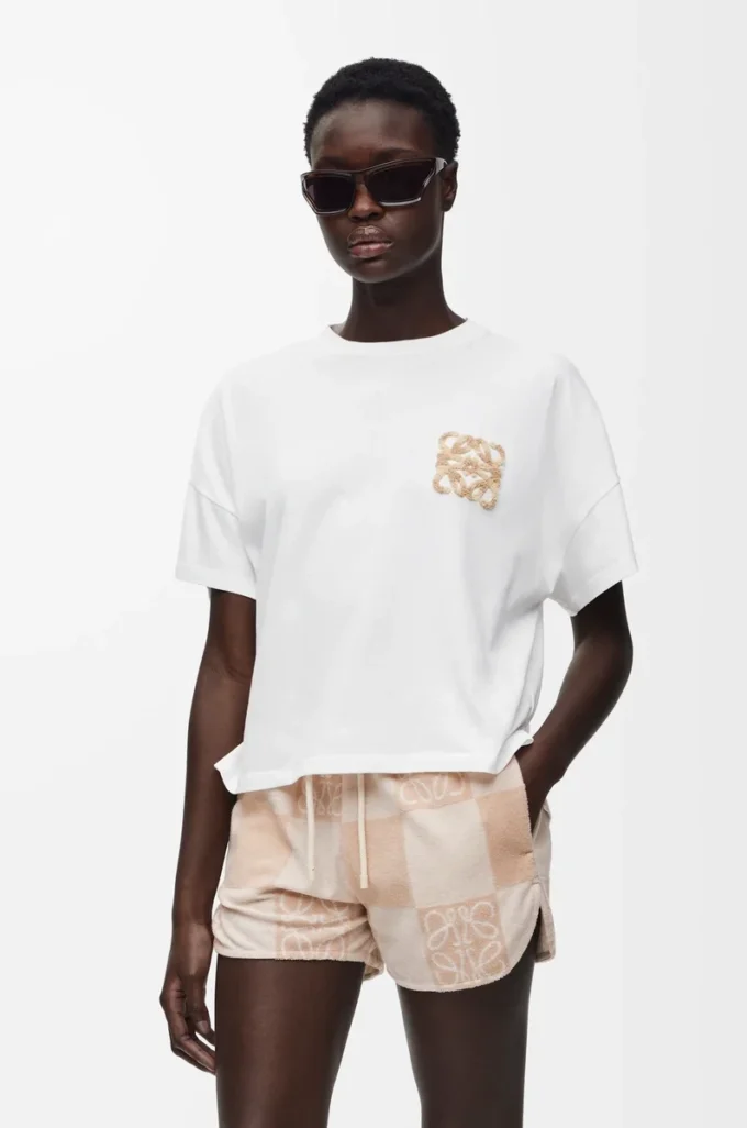 Boxig T-shirt i bomull Vit Boxig T-shirt i bomull Vit