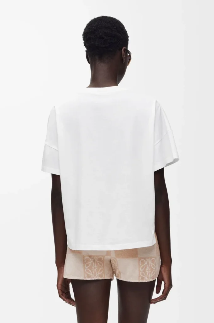 Boxig T-shirt i bomull Vit Boxig T-shirt i bomull Vit