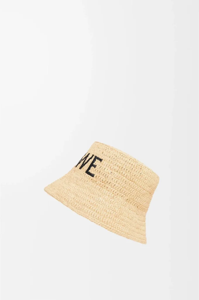 Bucket hat i raffia Natur Bucket hat i raffia Natur