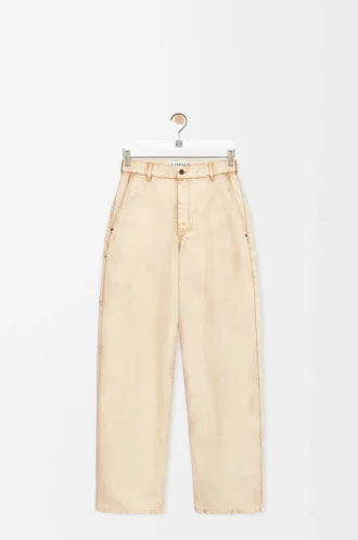 Byxor i bomull Beige