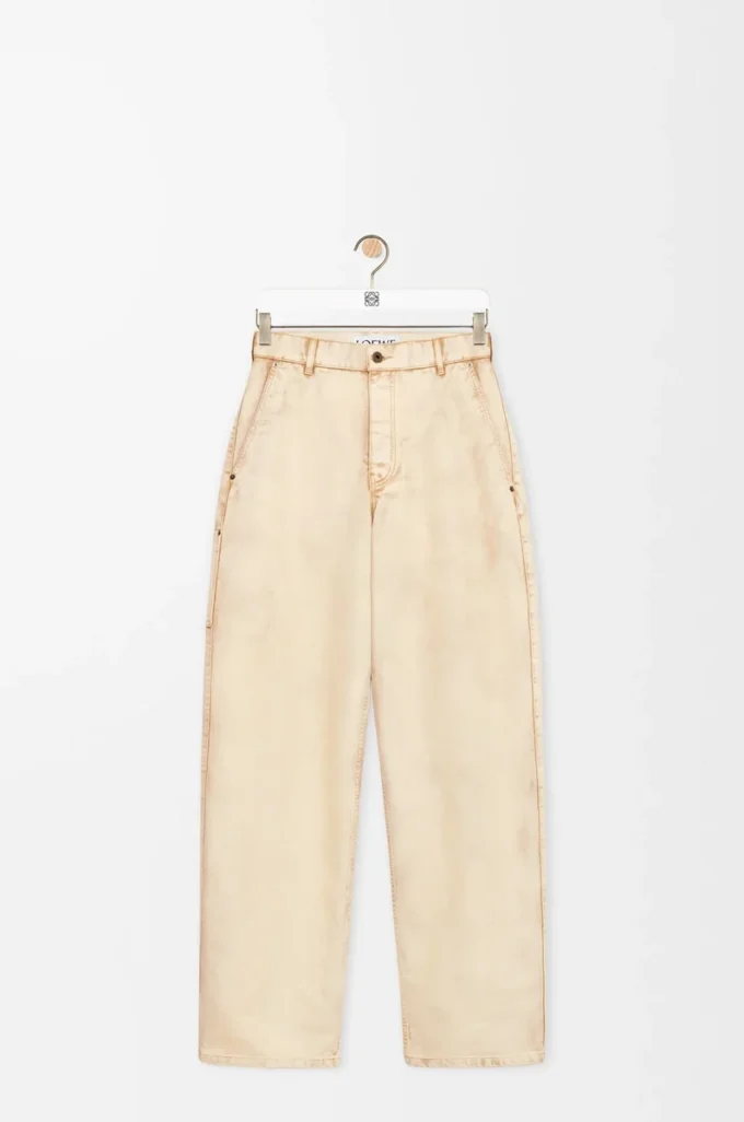 Byxor i bomull Beige Byxor i bomull Beige