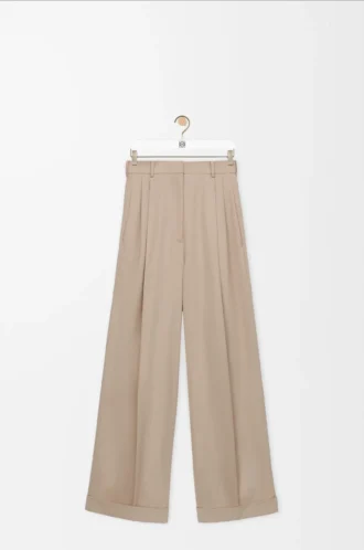 Byxor i bomull Beige