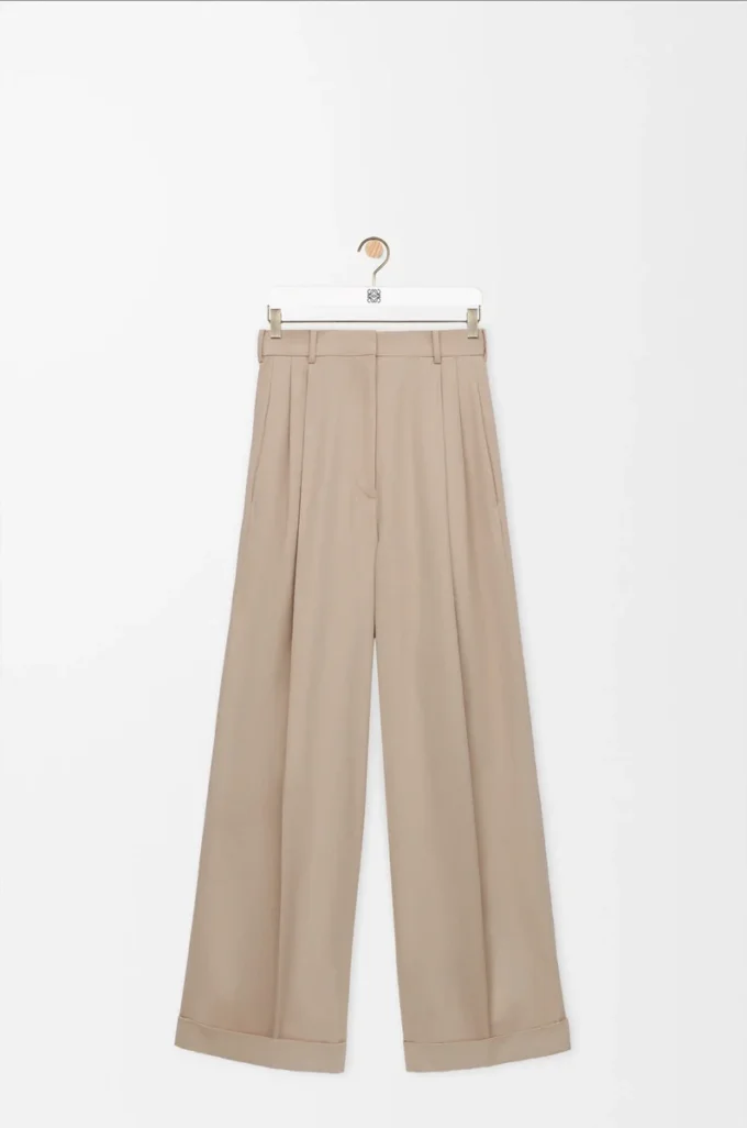 Byxor i bomull Beige Byxor i bomull Beige