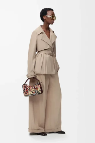 Byxor i bomull Beige