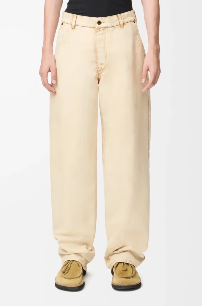 Byxor i bomull Beige Byxor i bomull Beige