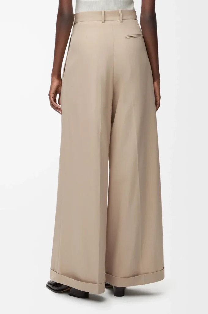 Byxor i bomull Beige Byxor i bomull Beige