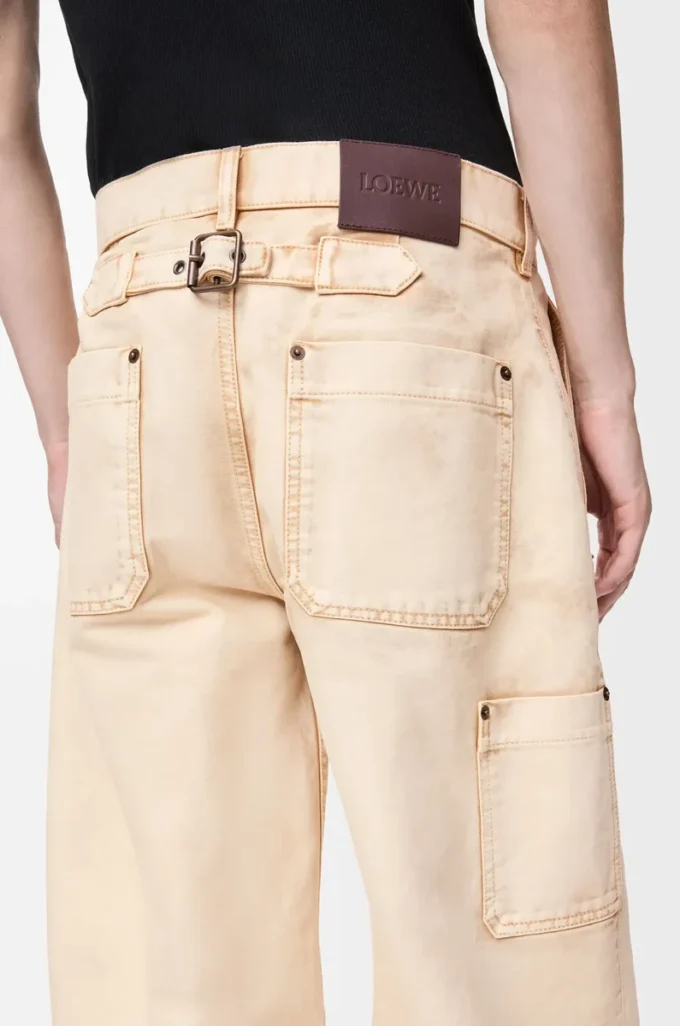Byxor i bomull Beige Byxor i bomull Beige