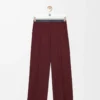 Byxor i ull Burgundy Byxor i ull Burgundy