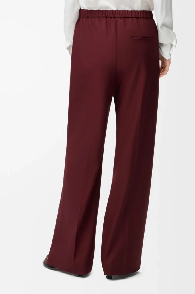 Byxor i ull Burgundy Byxor i ull Burgundy