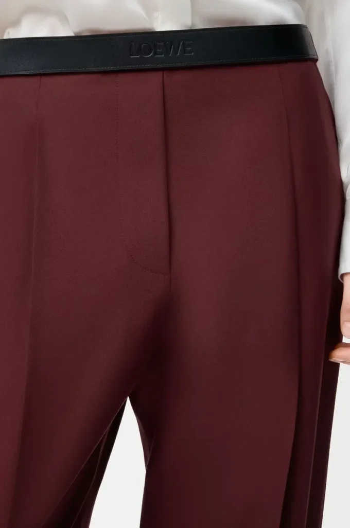 Byxor i ull Burgundy Byxor i ull Burgundy