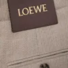 Byxor med bälte i ull Beige melange