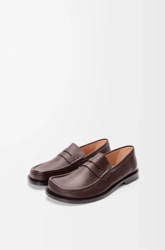 Campo loafers i hjortskinn Oxblood