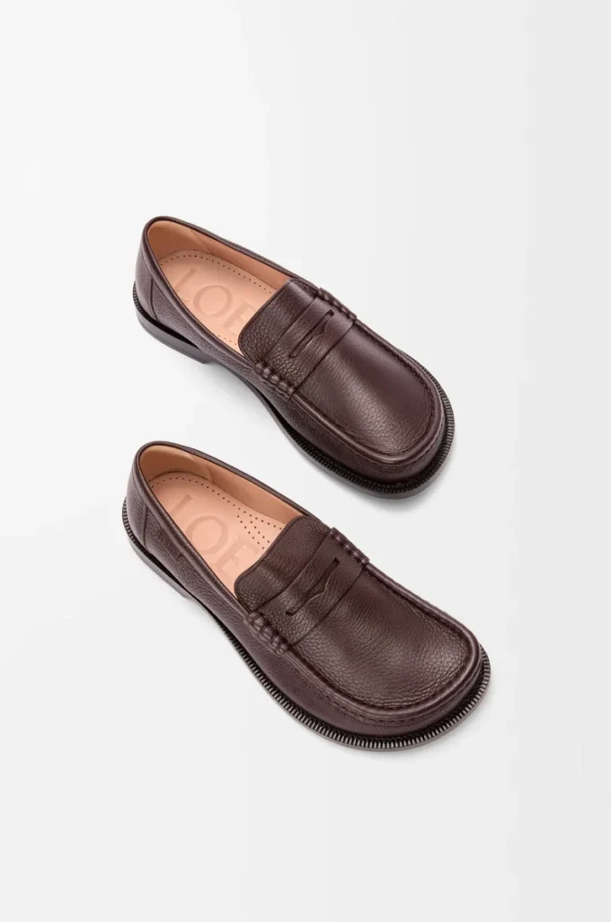 Campo loafers i hjortskinn Oxblood Campo loafers i hjortskinn Oxblood