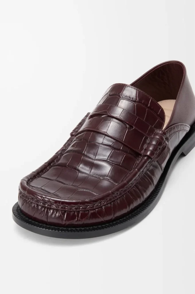 Campo loafers i kalvskinn, vinröd Campo loafers i kalvskinn, vinröd