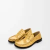 Campo loafers i metalliskt kalvskinn Guld