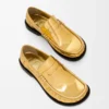 Campo loafers i metalliskt kalvskinn Guld