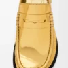 Campo loafers i metalliskt kalvskinn Guld