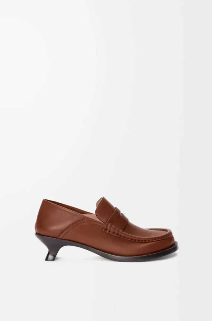 Campo loafers i mjukt kalvskinn Rost