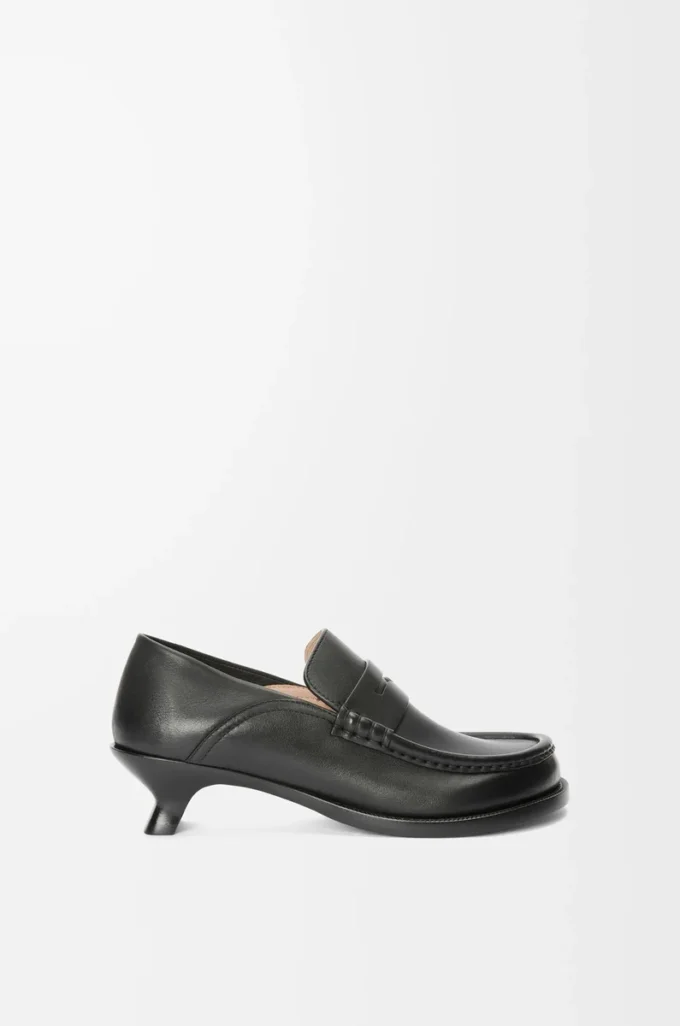Campo loafers i mjukt kalvskinn Svart