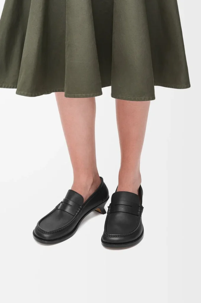 Campo loafers i mjukt kalvskinn Svart