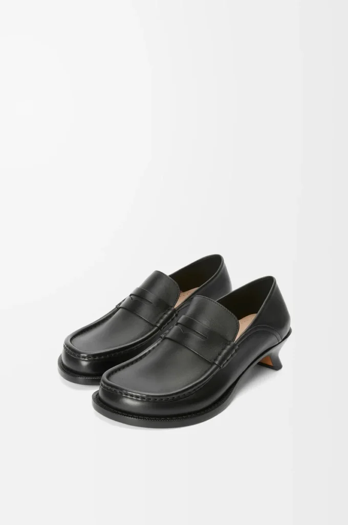 Campo loafers i mjukt kalvskinn Svart