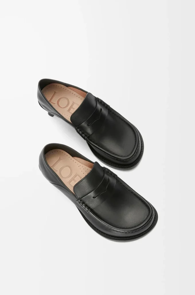Campo loafers i mjukt kalvskinn Svart
