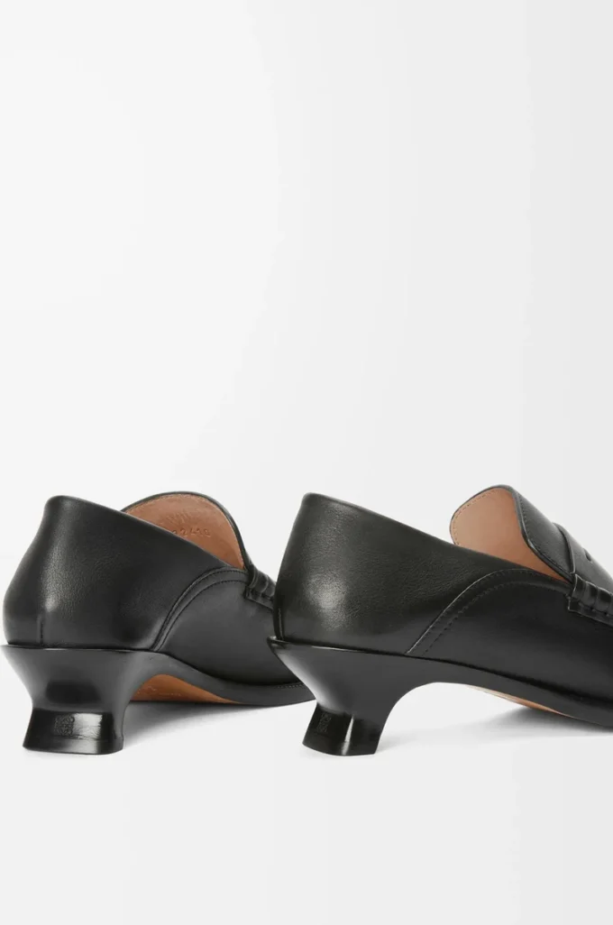 Campo loafers i mjukt kalvskinn Svart