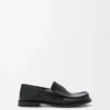 Campo loafers med flik bak i vaxat kalvskinn Svart