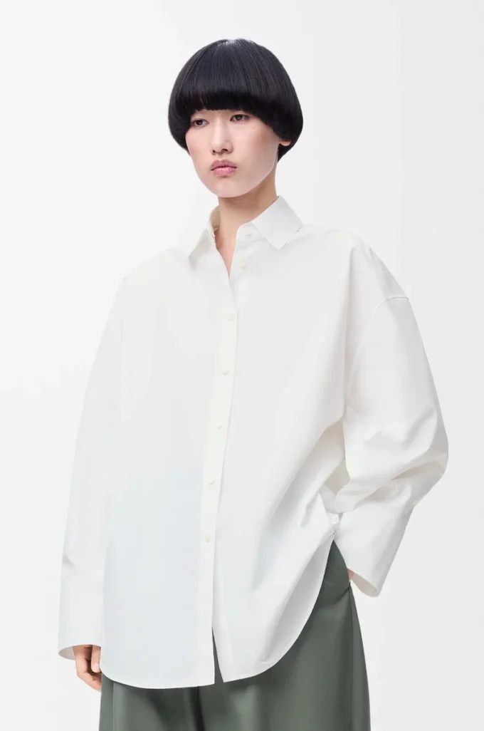 Capeshirt i bomull Vit Capeshirt i bomull Vit
