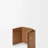 Cats trefaldig plånbok i klassiskt kalvskinn, mocka