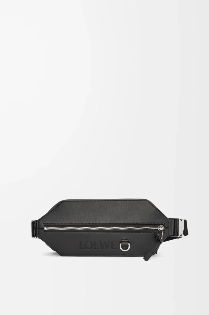 Convertible sling i klassiskt kalvskinn Svart Convertible sling i klassiskt kalvskinn Svart