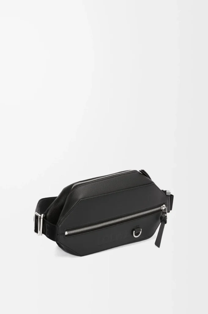 Convertible sling i klassiskt kalvskinn Svart Convertible sling i klassiskt kalvskinn Svart