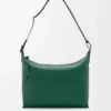 Cubi crossbody-väska i mjukt, slätt kalvskinn och jacquard Evergreen Cubi crossbody-väska i mjukt, slätt kalvskinn och jacquard Evergreen