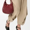 Diamond hobo-väska i kalvskinn Cherry