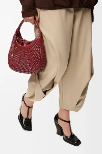 Diamond hobo-väska i kalvskinn Cherry