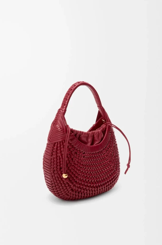 Diamond hobo-väska i kalvskinn Cherry