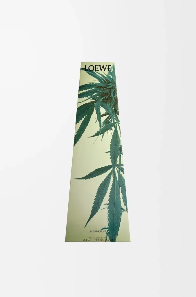 Doftljusstake med doft av marijuana Mörkgrön Doftljusstake med doft av marijuana Mörkgrön