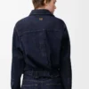 Drapad skjorta i denim Indigo Blue Drapad skjorta i denim Indigo Blue