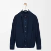 Drapad skjorta i denim, mörk indigo Drapad skjorta i denim, mörk indigo