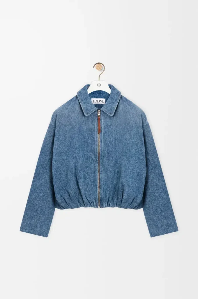 Draperad jacka i denim Indigo Blue Draperad jacka i denim Indigo Blue