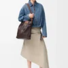 Draperad jacka i denim Indigo Blue Draperad jacka i denim Indigo Blue