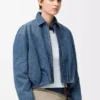 Draperad jacka i denim Indigo Blue Draperad jacka i denim Indigo Blue